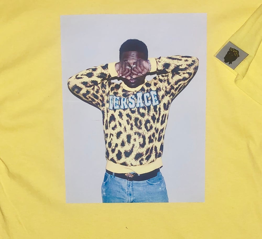 Image of GIGPS YELLOW VERSACE T-SHIRT 