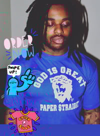 Image 2 of GIGPS COOL BLUE LOGO TEE