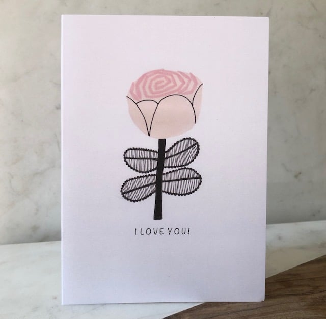 Image of I Love You!  Greetings Card