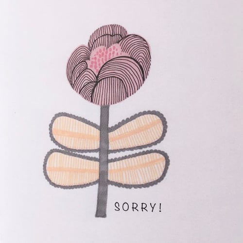 Image of Sorry!  Greetings Card
