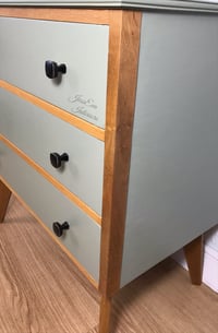 Image 3 of Mid Century Modern Vintage Retro Pair of Morris of Glasgow BEDSIDE TABLES / CHEST OF DRAWERS