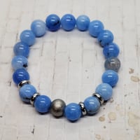 Image 2 of Blue Gemstone Bracelet Stack