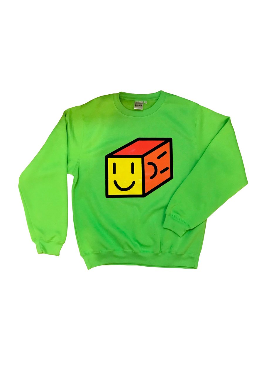 Image of Neon Green Logo Sweatshirt 