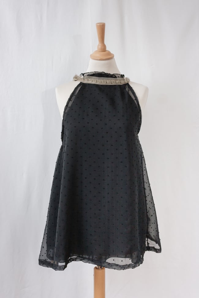 Top plumetis sans manche 