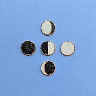 Image of Moon Phases Mini Pins - Full Set