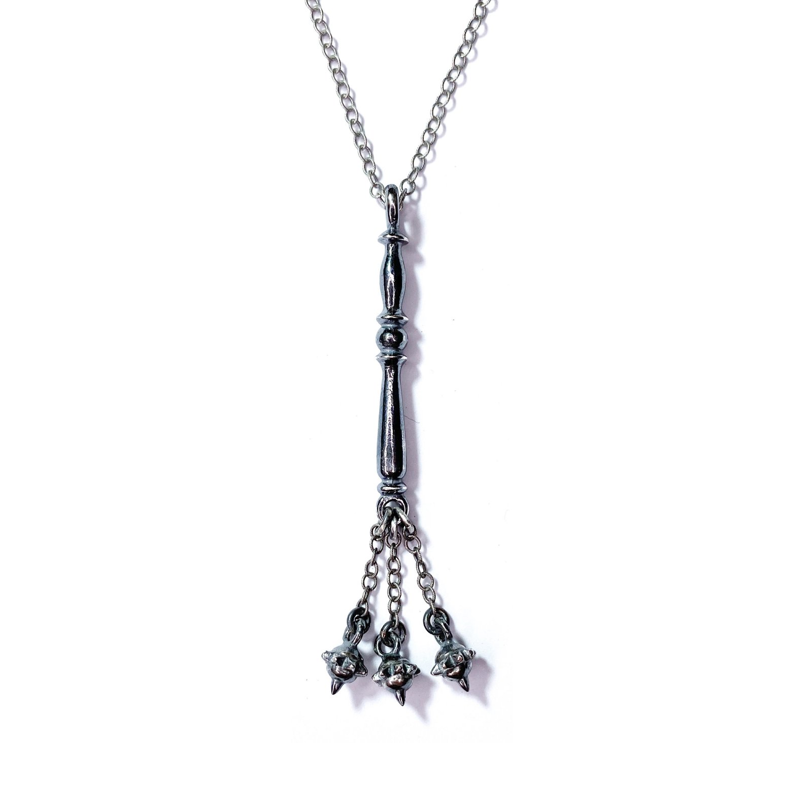 Flail necklace in sterling silver or gold | Arcana Obscura