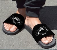 Image 1 of Memory Foam Slide Sandals & Covid19 Mask
