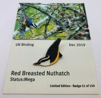 Image 1 of Red Breasted Nuthatch - No.19 - UK Birding Series