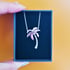 Silver Palm Tree Necklace Image 3