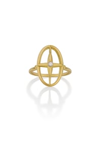 Image 4 of Star Cross Open Diamond Ring