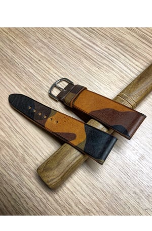 Image of Camouflage calfskin watch-strap