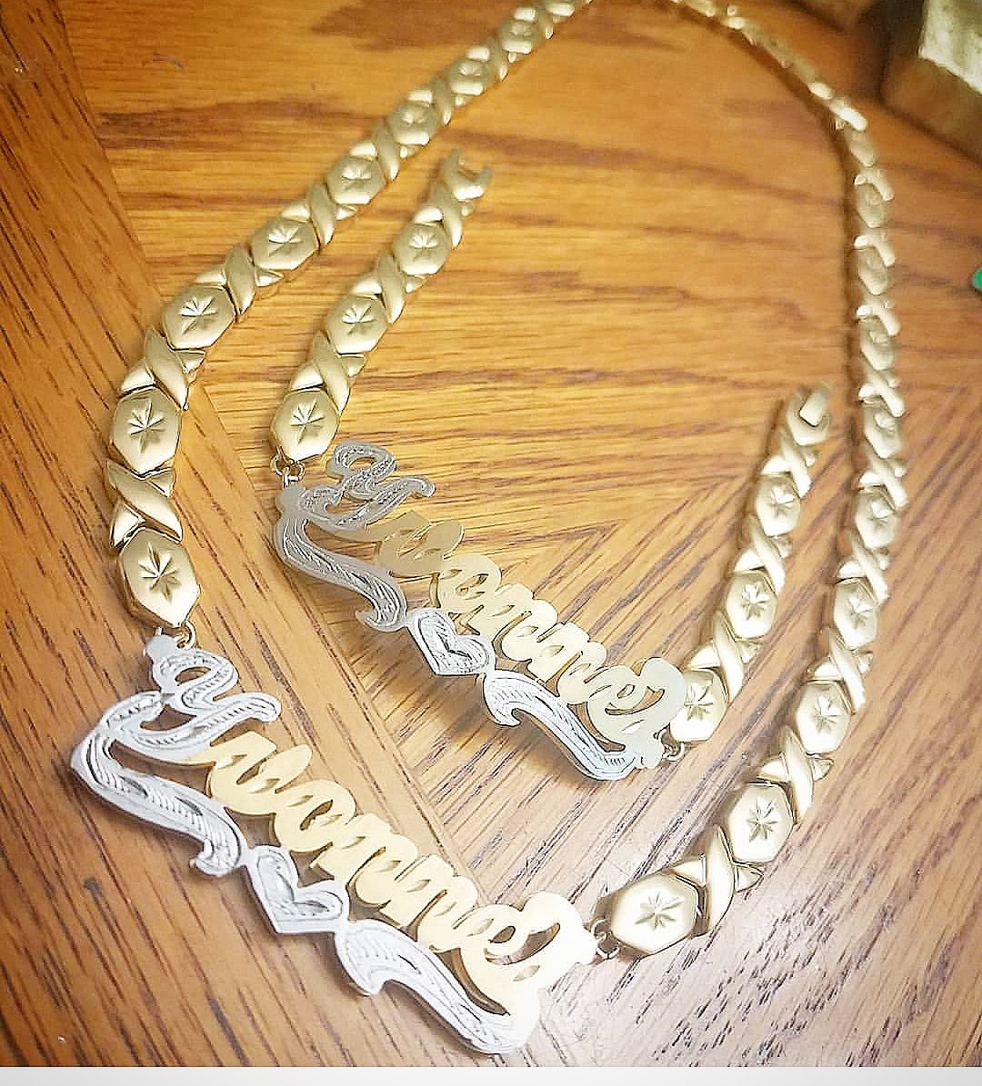 Xo on sale name necklace