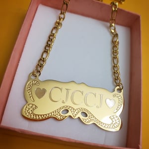 Engraved Nameplate Necklace