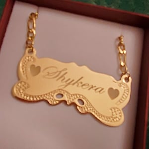 Engraved Nameplate Necklace