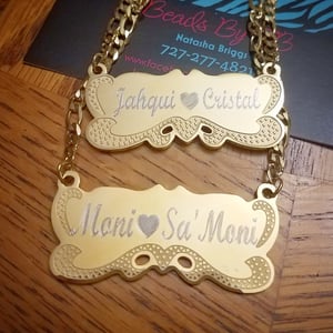 Engraved Nameplate Necklace