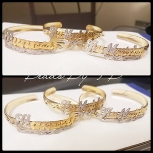 Single Plate Nameplate Bangle 