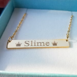 Engraved Bar Nameplate Necklace