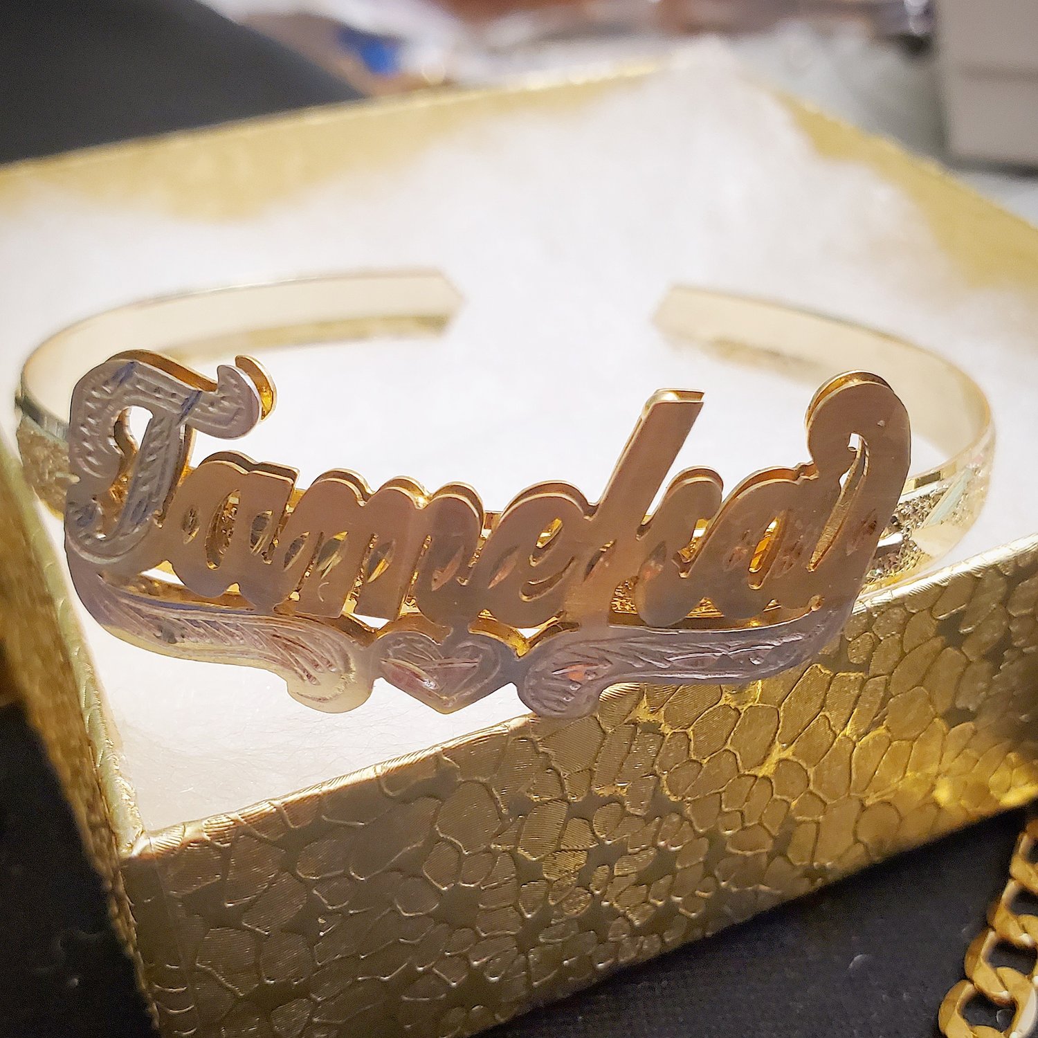 Double Plate Nameplate Bangle