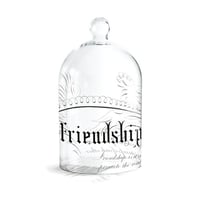 Fringe Studio Large Glass Cloche ~ Friendship Design