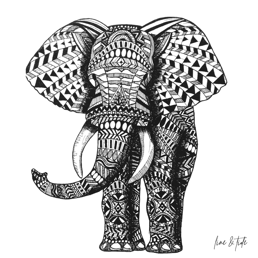Image of Elephant Print