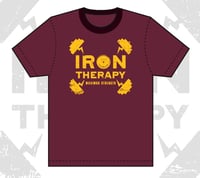 Image 1 of BURGANDY IRON THERAPY T SHIRT