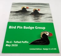 Image 1 of Tufted Puffin - May 2020 - Bird Pin Badge Grouo