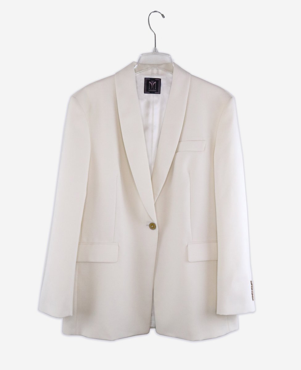 White sale blazer oversized