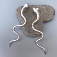 Image 1 of Snake Silver Earrings