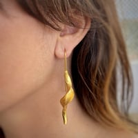 Image 1 of Swirl Gold Earrings