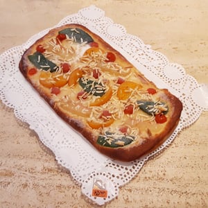 Image of COCA de SANT JOAN de BRIOIX (crema o fruita) FARCIDA de CABELL D'ÀNGEL