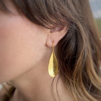 Image 2 of Drop Gold Earrings