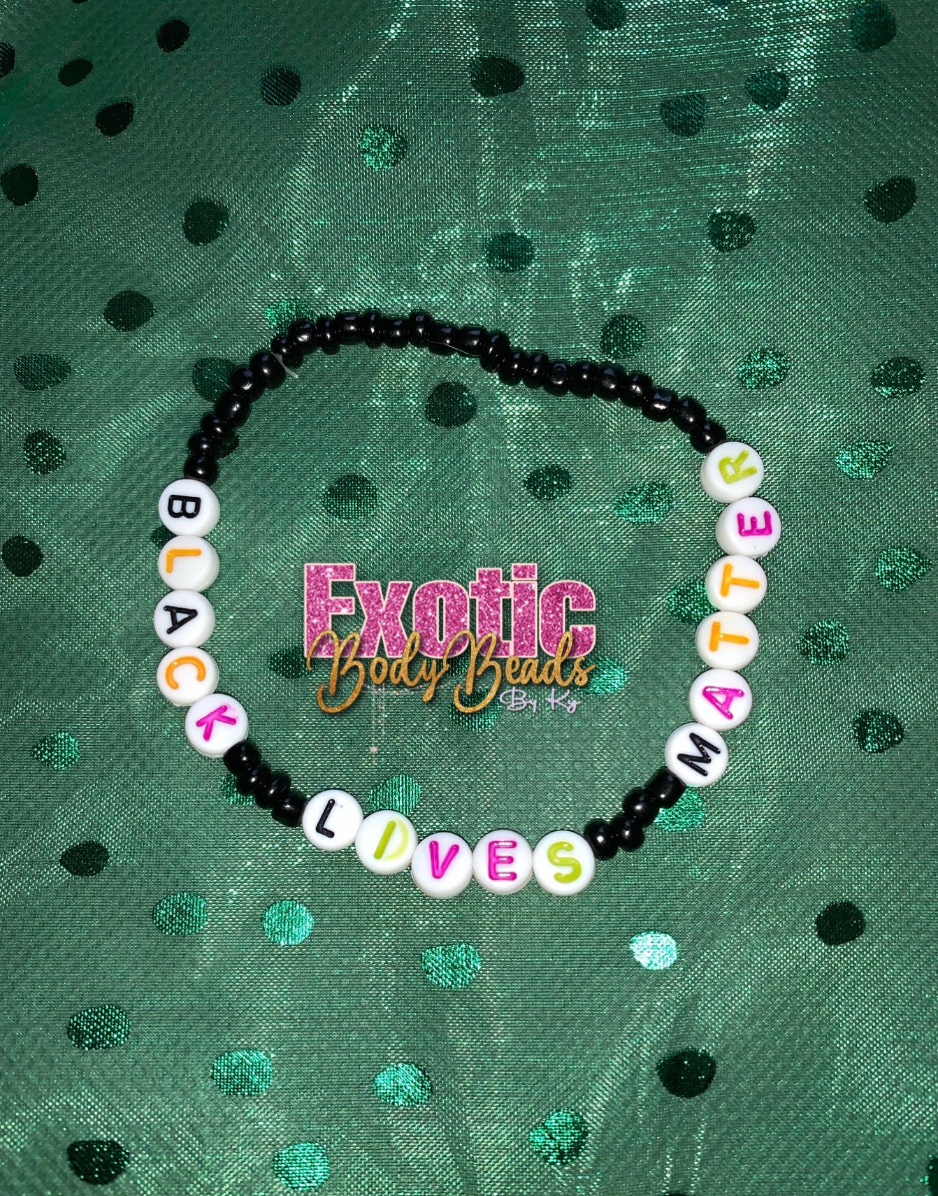 Image of “BLACK LIVES MATTER” Anklet ✊🏽