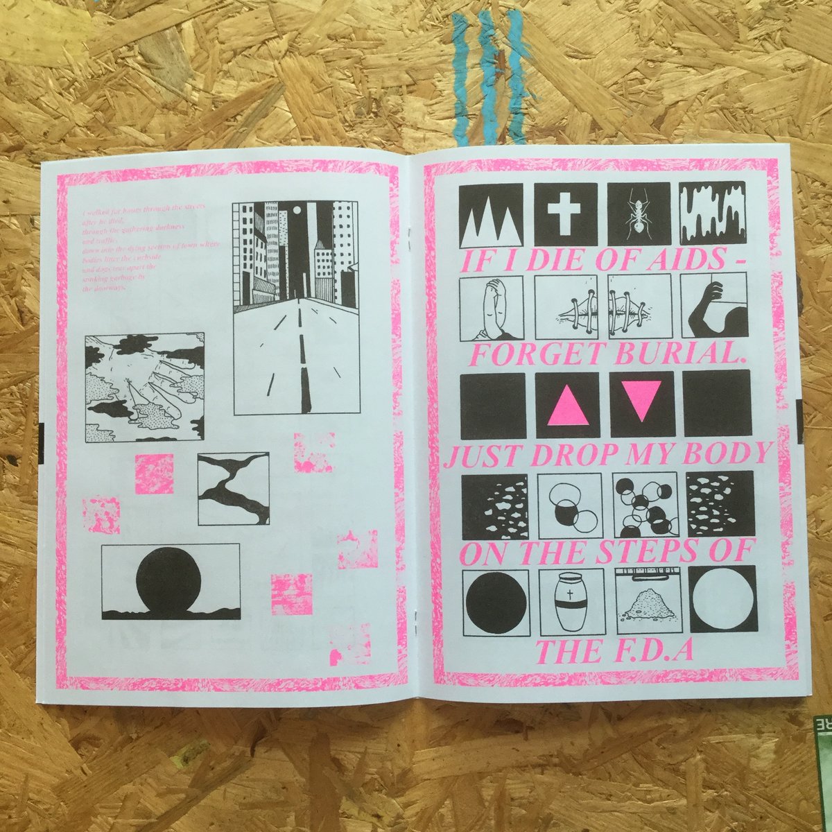Image of Teeth Become Weapons A4 riso zine