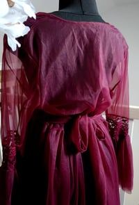 Image 4 of Photoshooting tulle dress Beatrice | size S-M | bordeaux