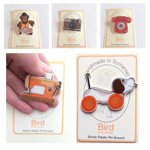 Bird Modern Vintage -Brooches Retro Collection