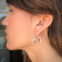 Image 1 of Snail Silver Earrings