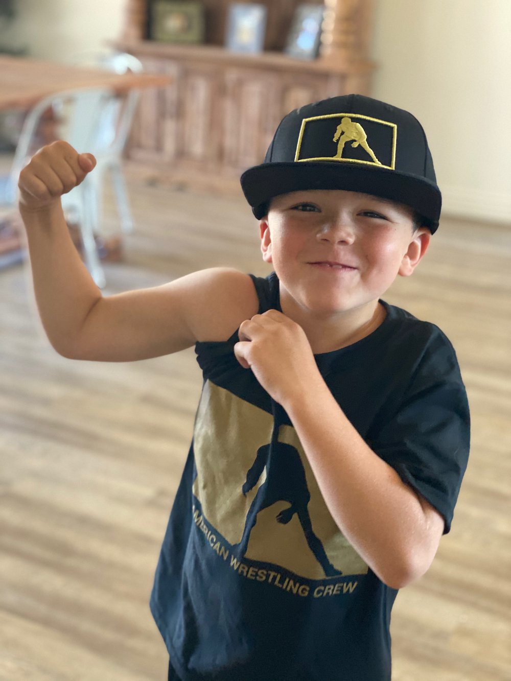 YOUTH GOLD COMBO DEAL INCLUDES HAT AND SHIRT