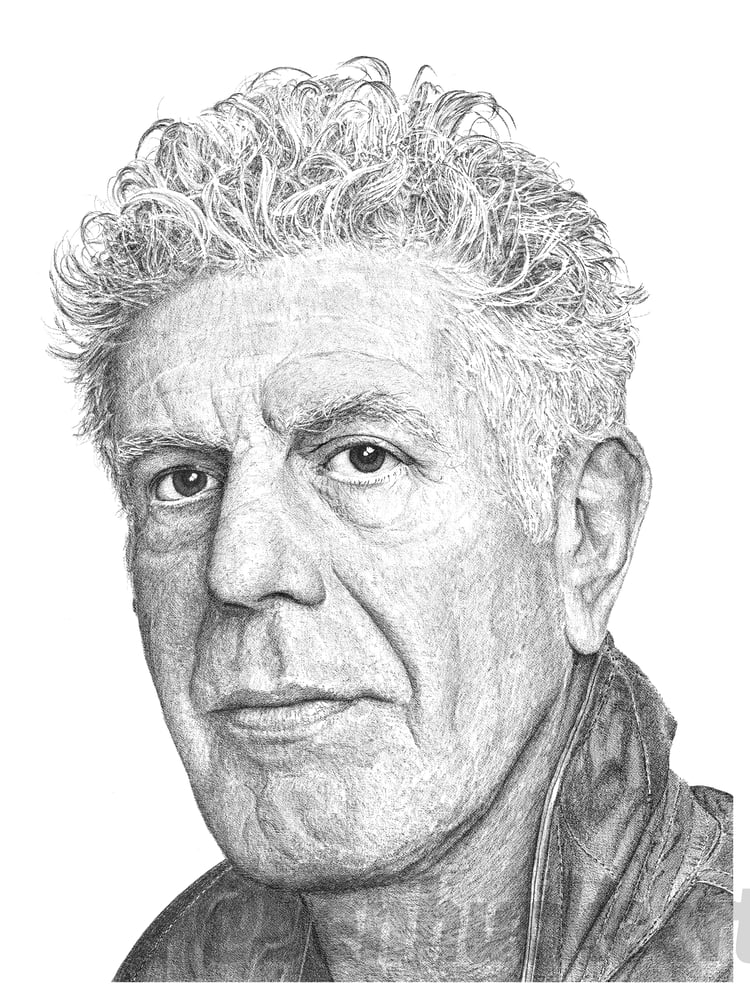 Image of Anthony Bourdain Print