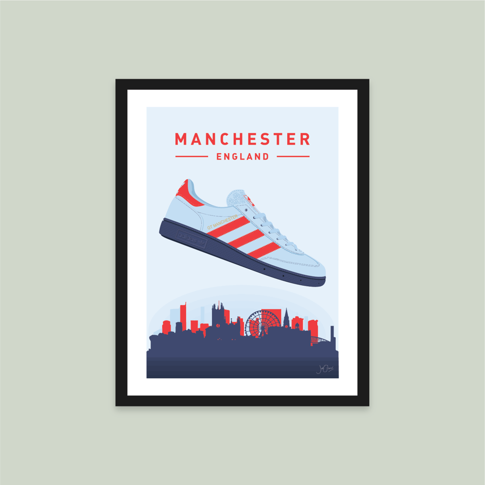 Image of adidas Originals Manchester GT Poster Print A4 or A3