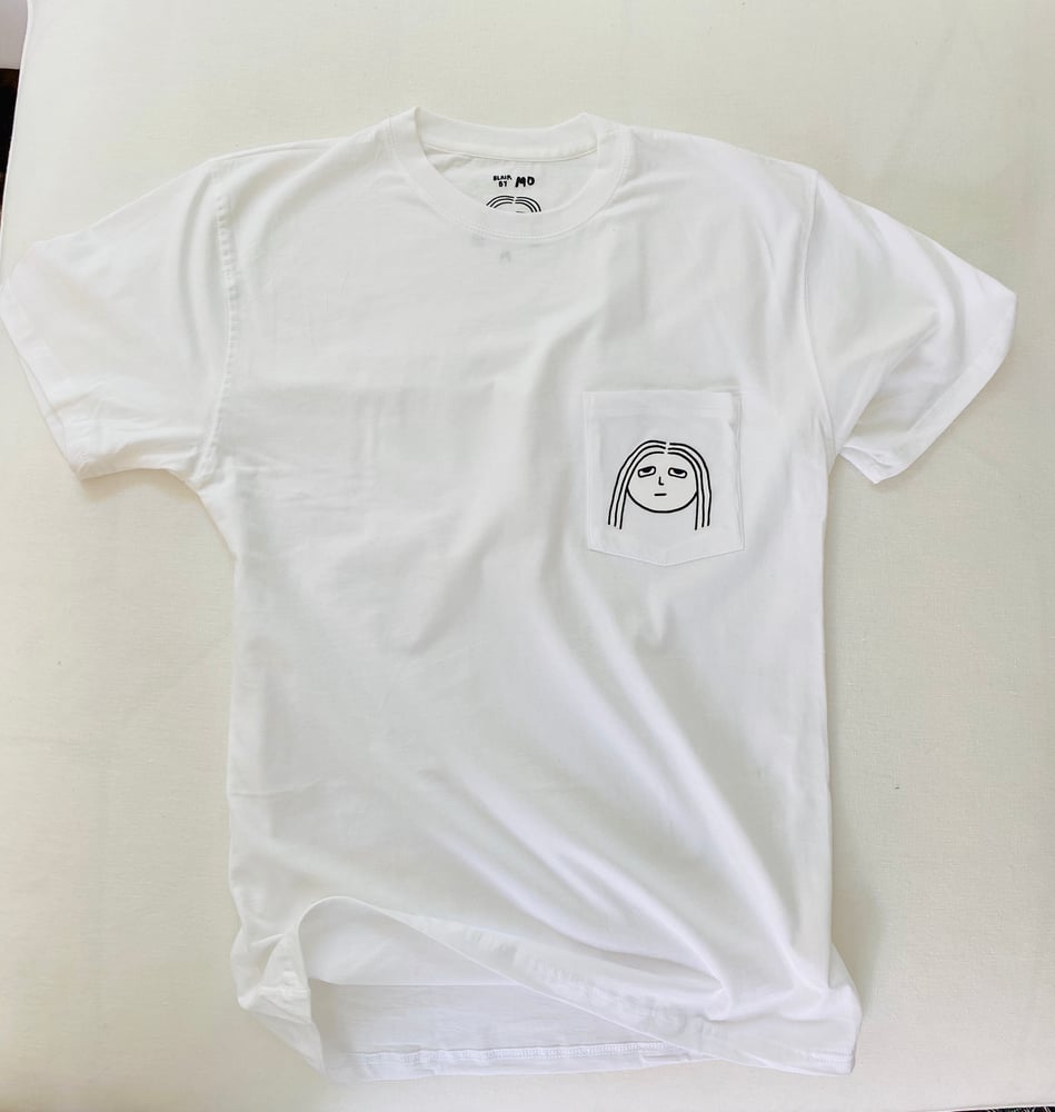 Image of White Pocket Blair T-Shirt