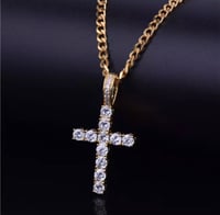 Iced Out Gold Cross 