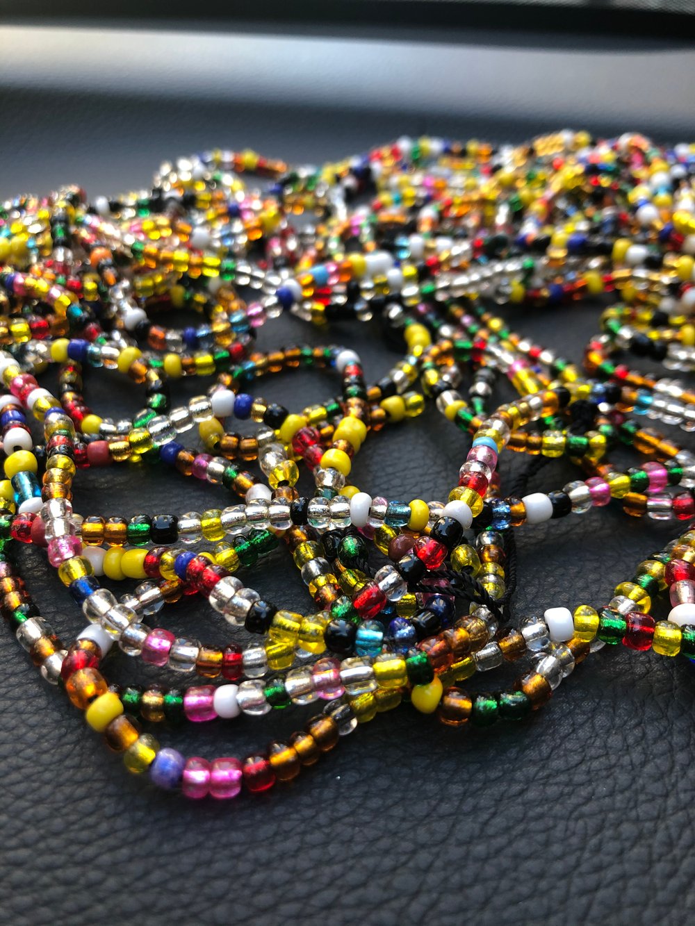 Stretchy ELASTIC Waist Beads, Tie on Waist Beads, Waist Beads