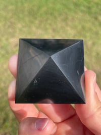 Image 2 of Elite Shungite Pyramid 5cm Squared #2023