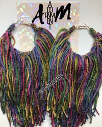 Image 1 of Large Hoop- Rustic Rainbow 
