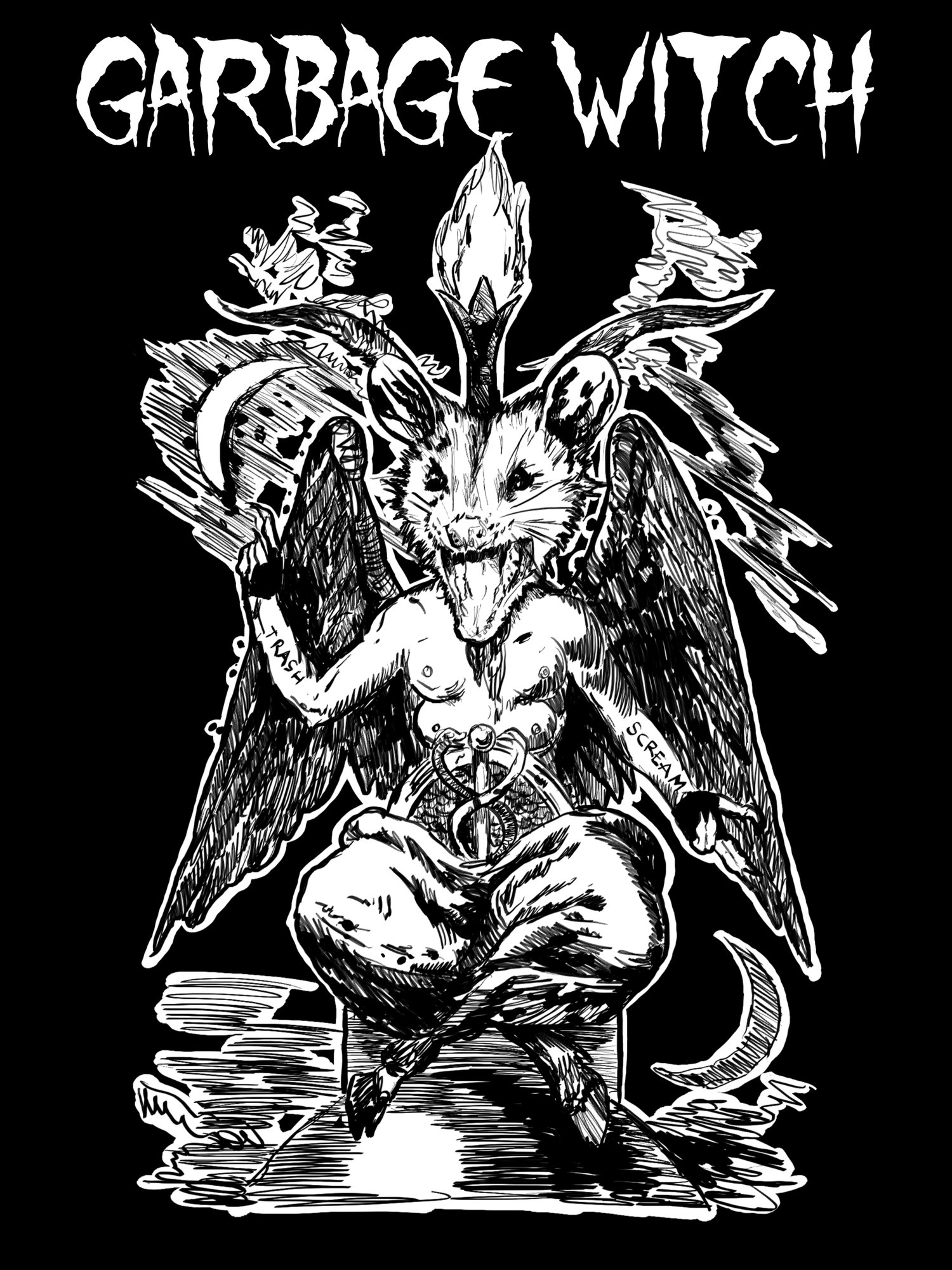 Garbage Witch - Baphomet 18x24 prints