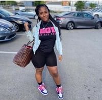 Image 2 of God My Big Homie T-Shirt (Ladies Fitted)