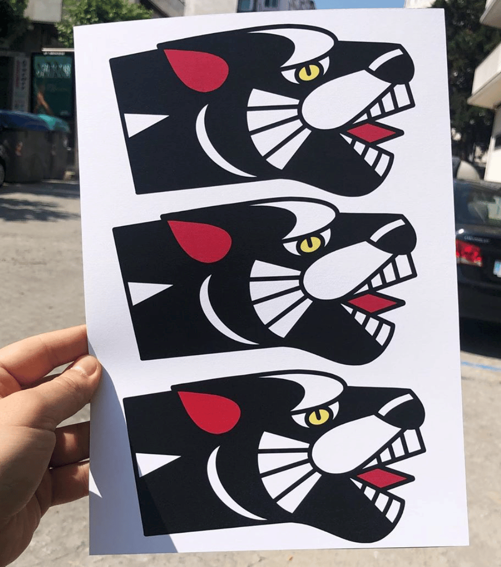 Image of ON SALE- THREE PANTHERS  - PRINT