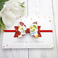 Image 4 of Happy Ladybirds Bow - Choice of Headband or Clip