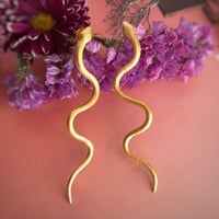 Image 1 of Snake Gold Earrings