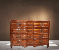 Image 1 of 18th C French Arbalete Shaped Commode